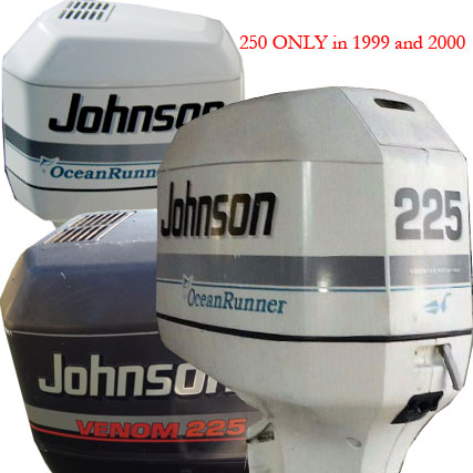 J001-JOHNSON-200,225,250 - Tuff Skinz: Vented Outboard Motor Covers